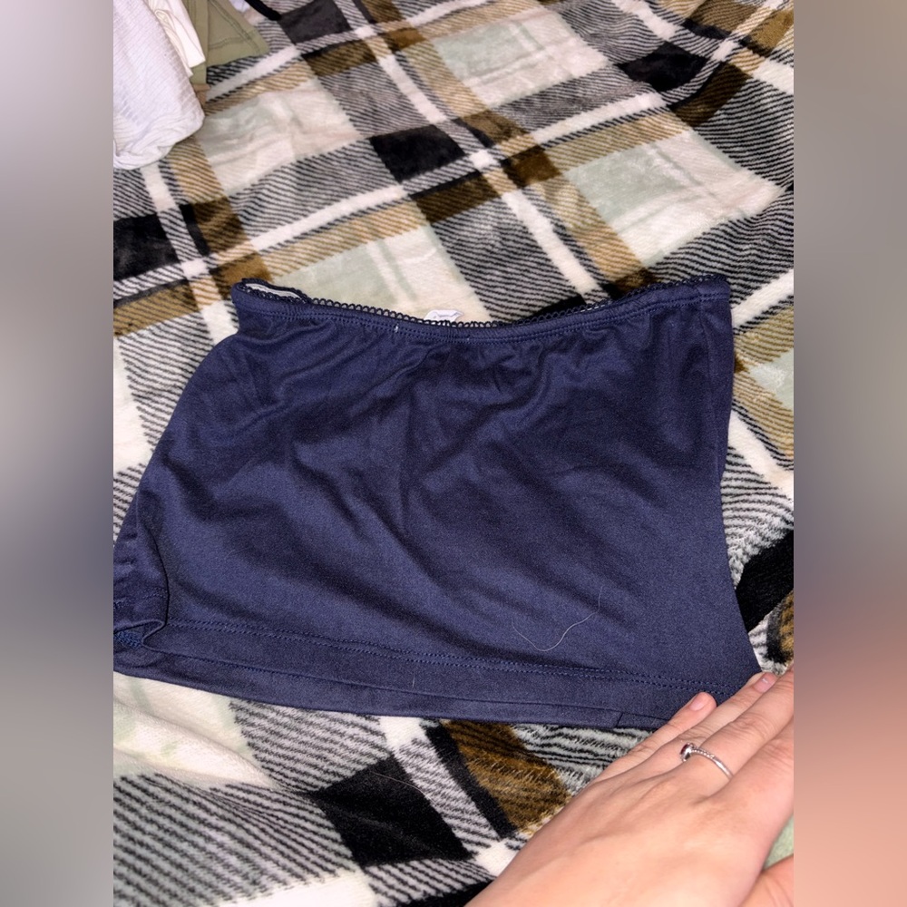 Charlotte Russe Navy Blue Crop Top